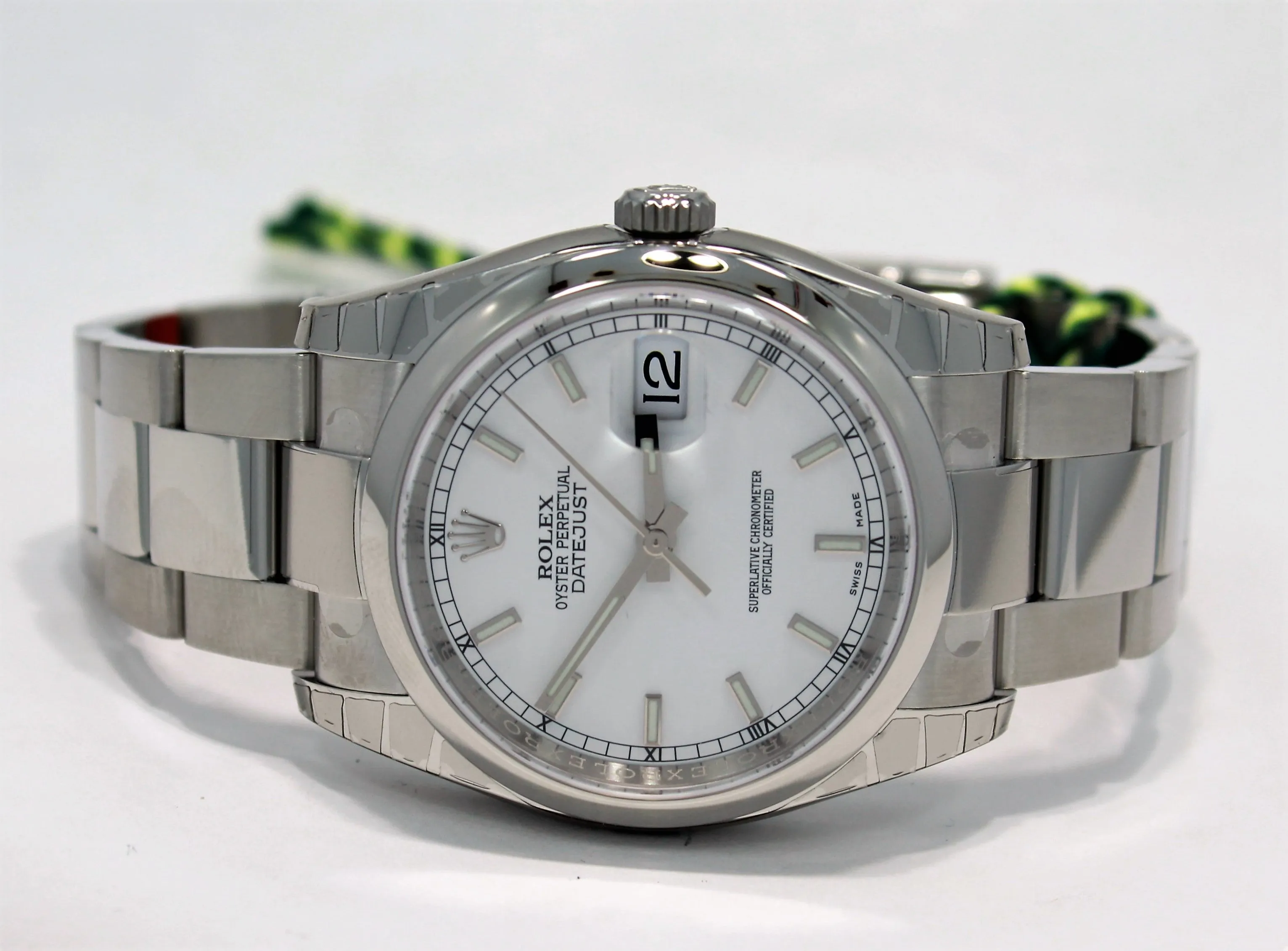 Rolex Datejust 116200 36mm White Stick Dial Oyster Perpetual UNWORN