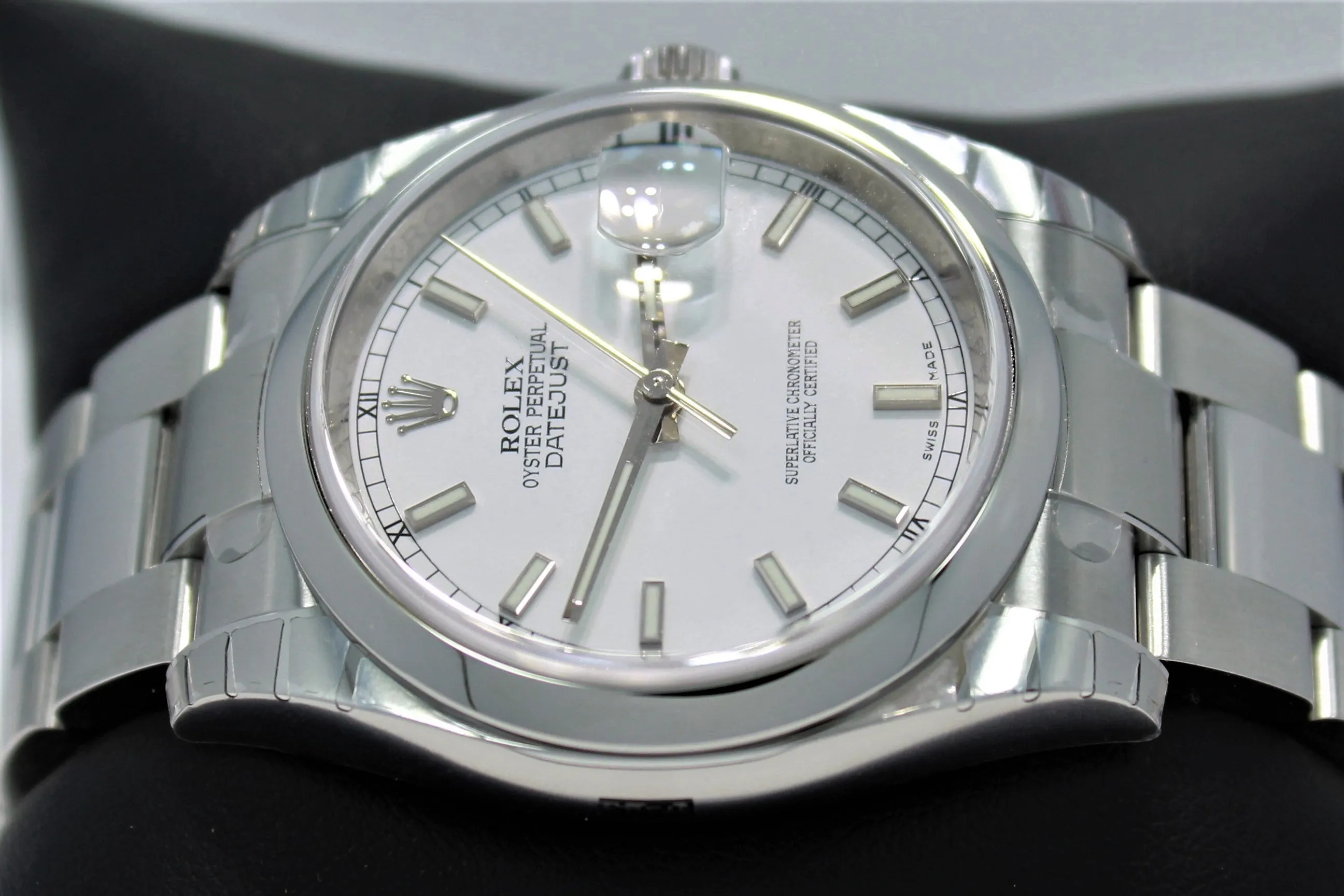 Rolex Datejust 116200 36mm White Stick Dial Oyster Perpetual UNWORN