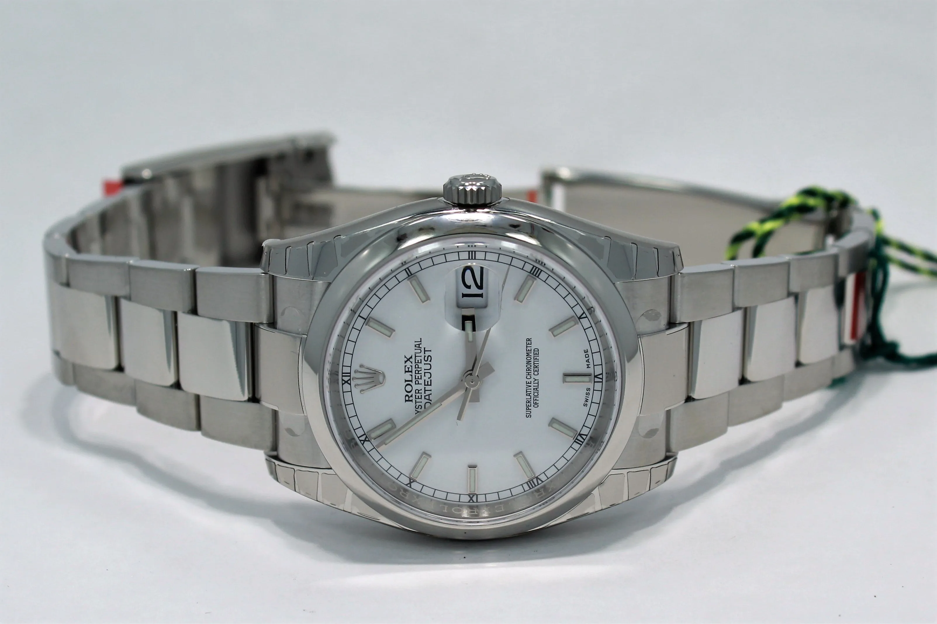 Rolex Datejust 116200 36mm White Stick Dial Oyster Perpetual UNWORN