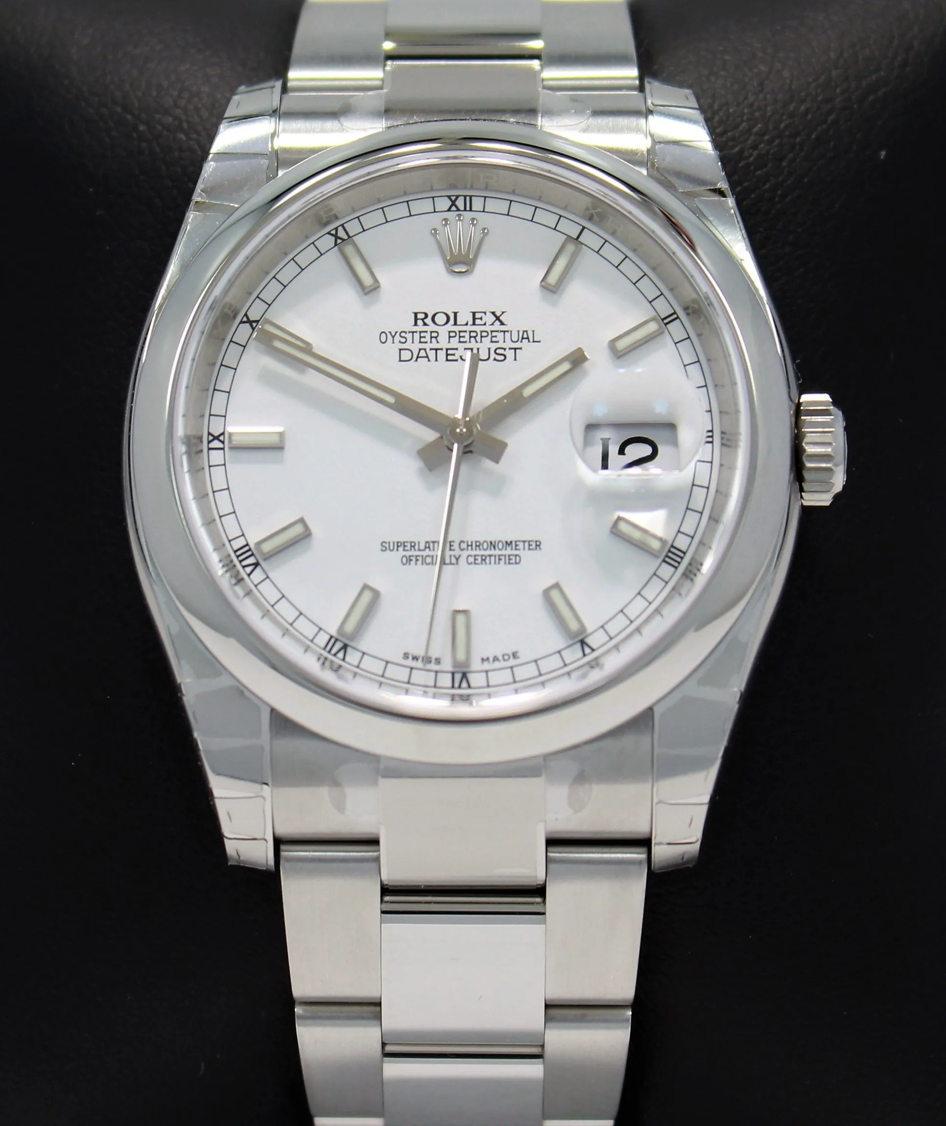 Rolex Datejust 116200 36mm White Stick Dial Oyster Perpetual UNWORN