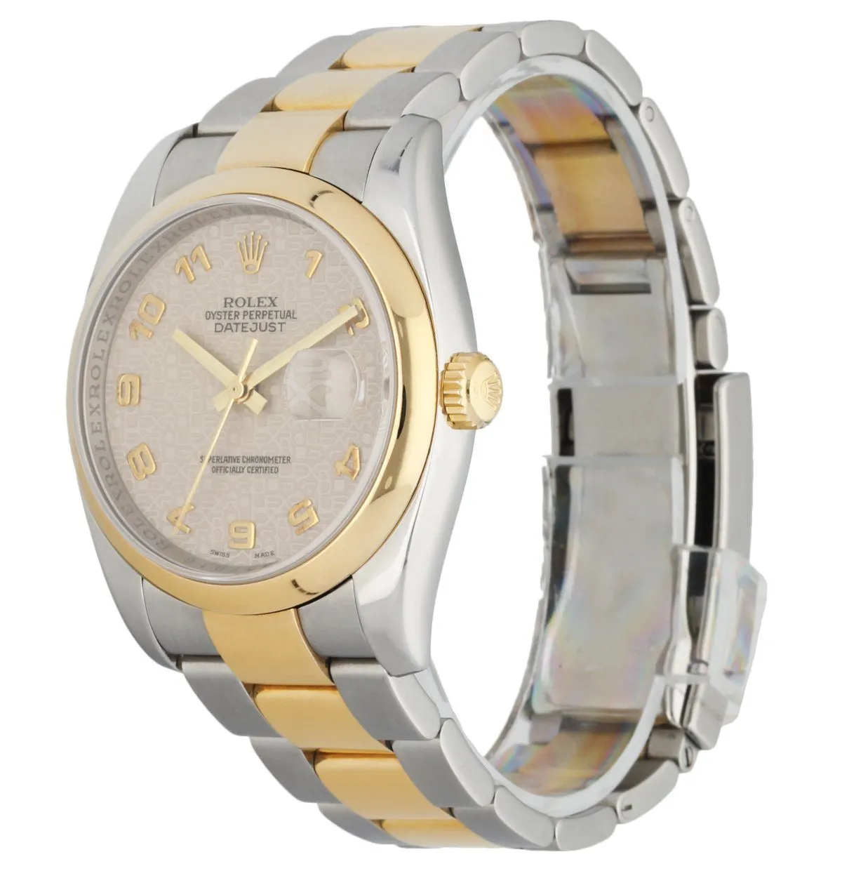Rolex DateJust 116203 Anniversary Dial Two Tone Men's Watch