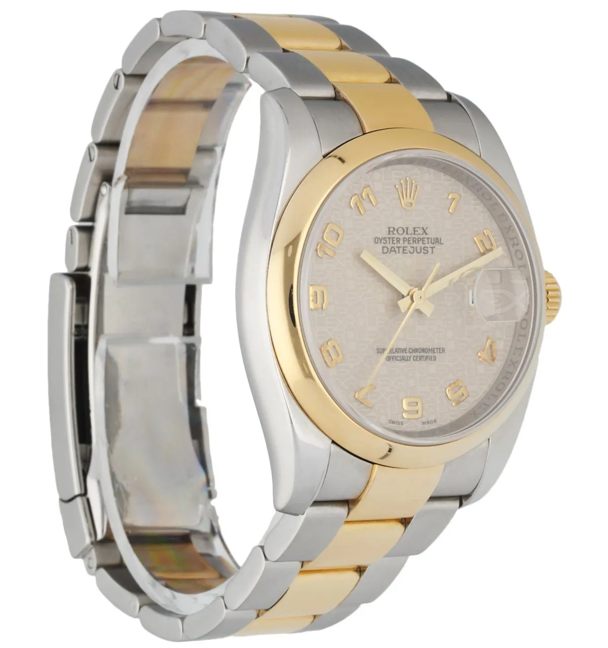 Rolex DateJust 116203 Anniversary Dial Two Tone Men's Watch