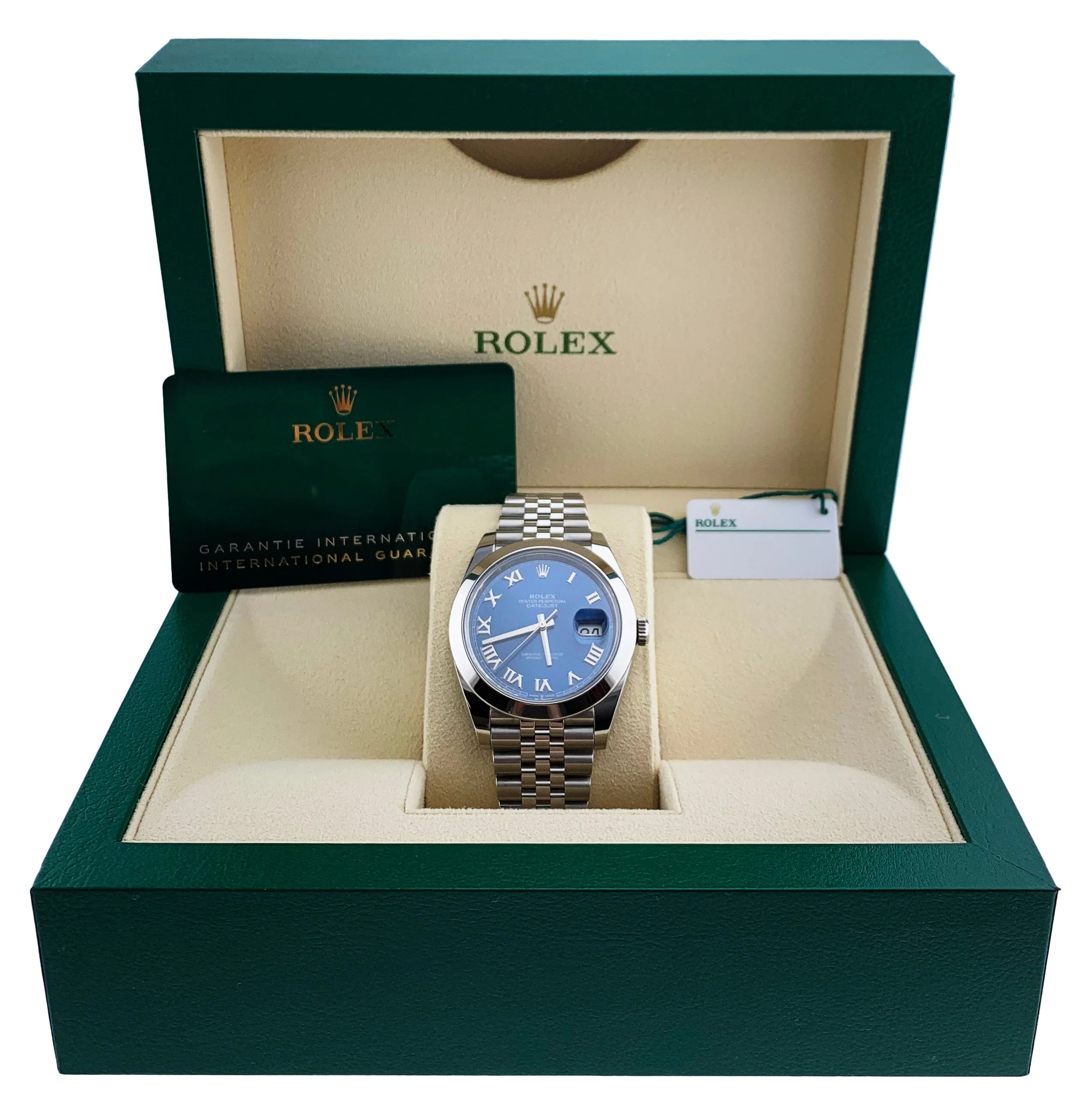 Rolex Datejust 126300 Stainless steel Men's Watch Box & Papers