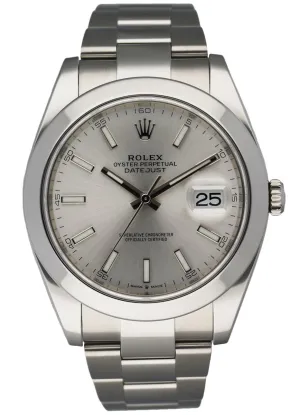 Rolex Datejust 126300 Stainless steel Men's Watch Box & Papres