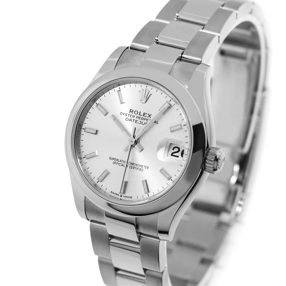 Rolex Datejust 31mm Stainless Steel Silver Index Dial & Smooth Bezel 278240