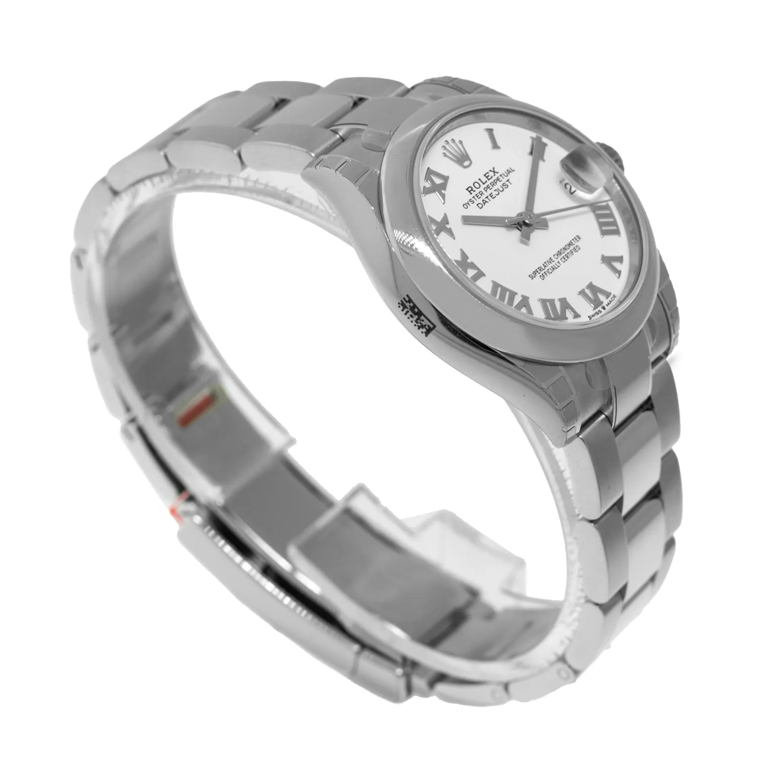 Rolex Datejust 31mm Stainless Steel White Roman Dial & Smooth Bezel 278240