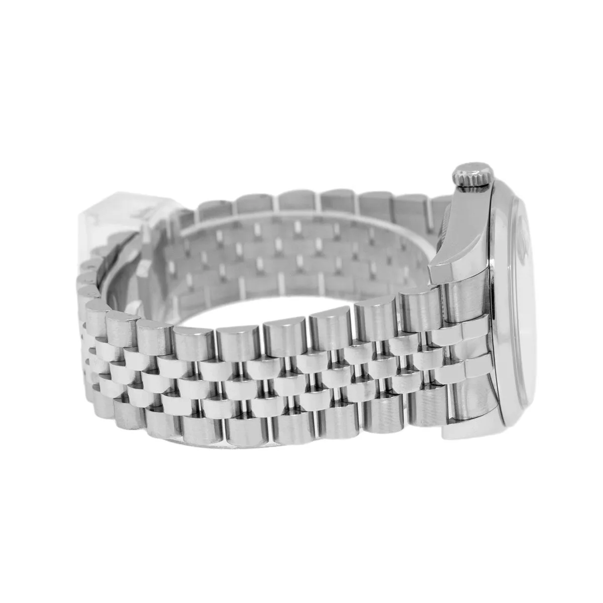Rolex Datejust 36mm Stainless Steel Black Index Dial Smooth Bezel 116200