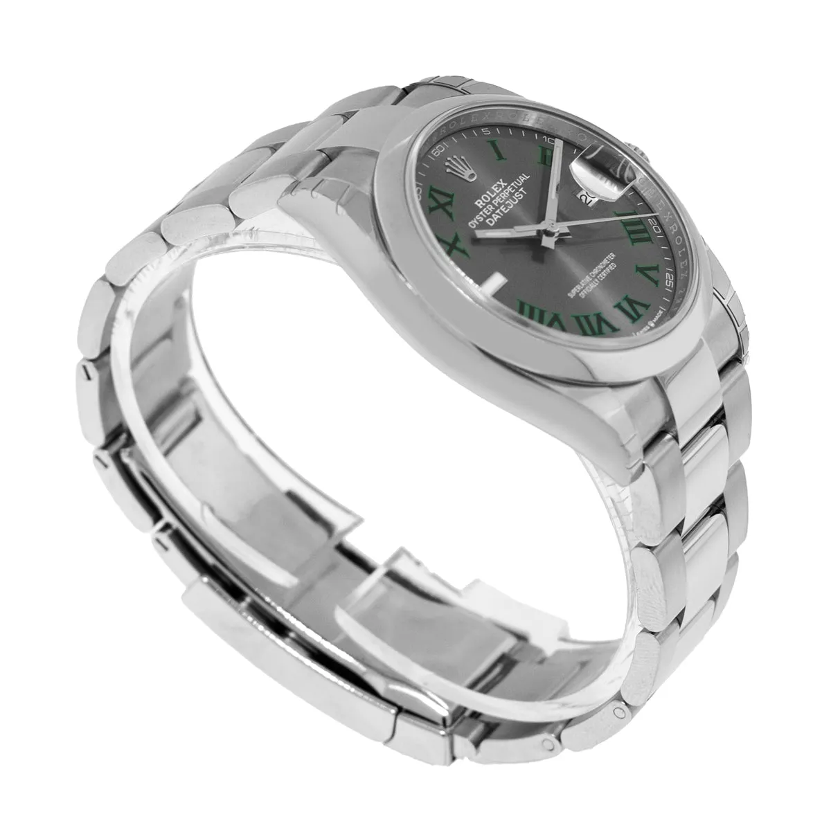 Rolex Datejust 36mm Stainless Steel Wimbledon Dial & Smooth Bezel 126200