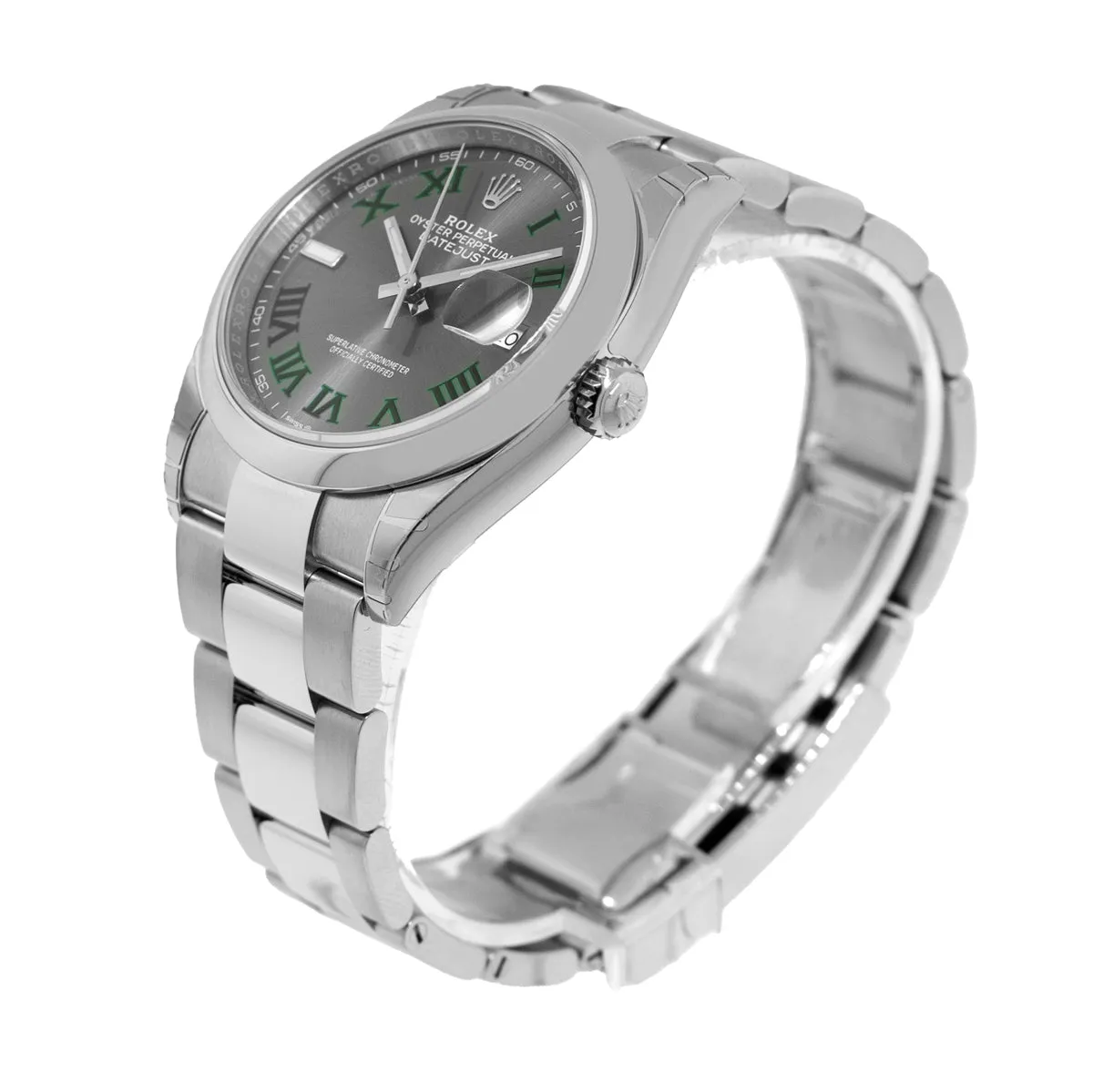 Rolex Datejust 36mm Stainless Steel Wimbledon Dial & Smooth Bezel 126200