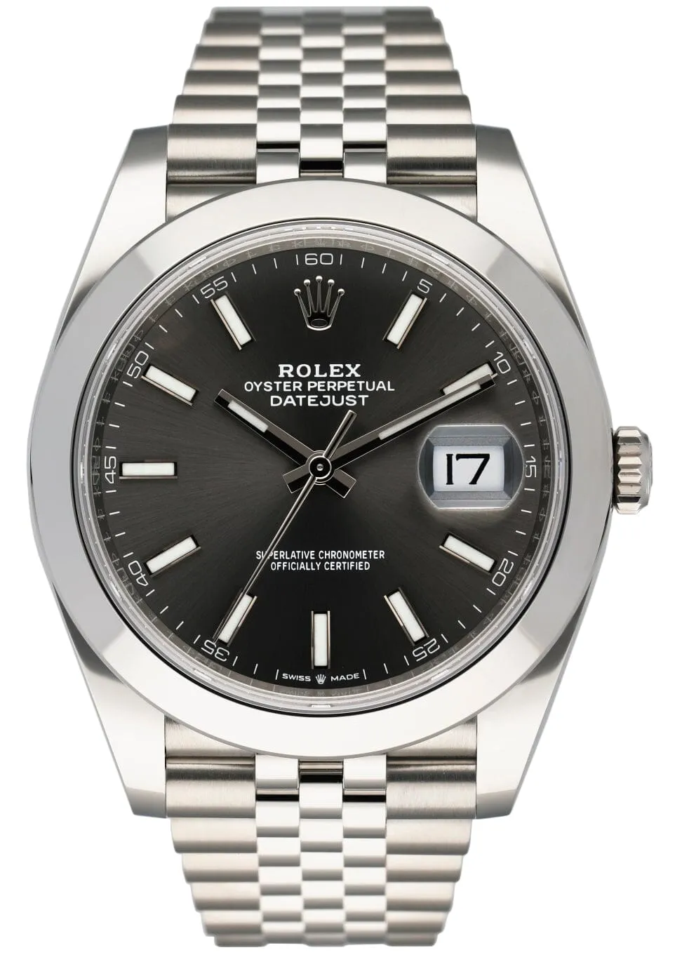 Rolex Datejust 41 126300 Slate Dial Mens Watch Box & Papers