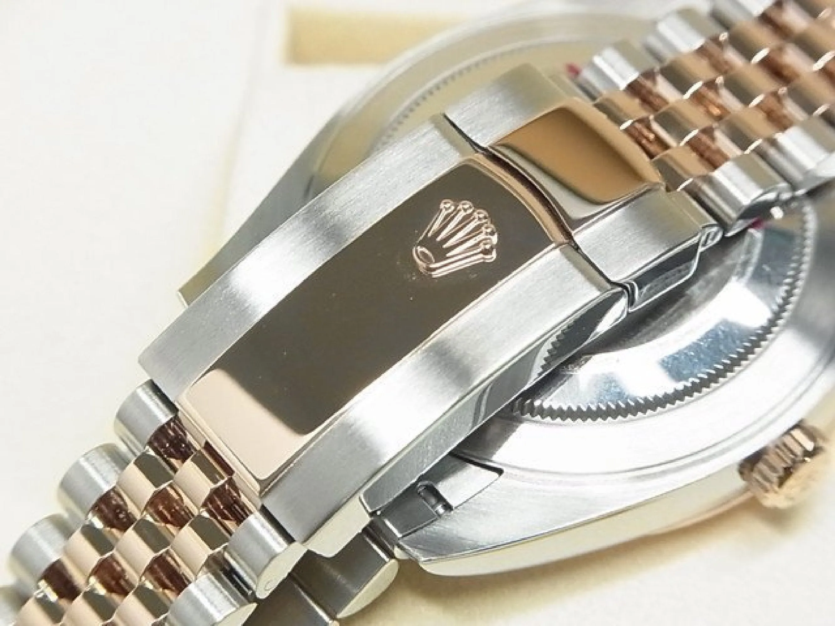 ROLEX Datejust 41 SS x Everose Gold Sundust Dial 126631 Mens 180239542