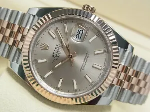 ROLEX Datejust 41 SS x Everose Gold Sundust Dial 126631 Mens 180239542