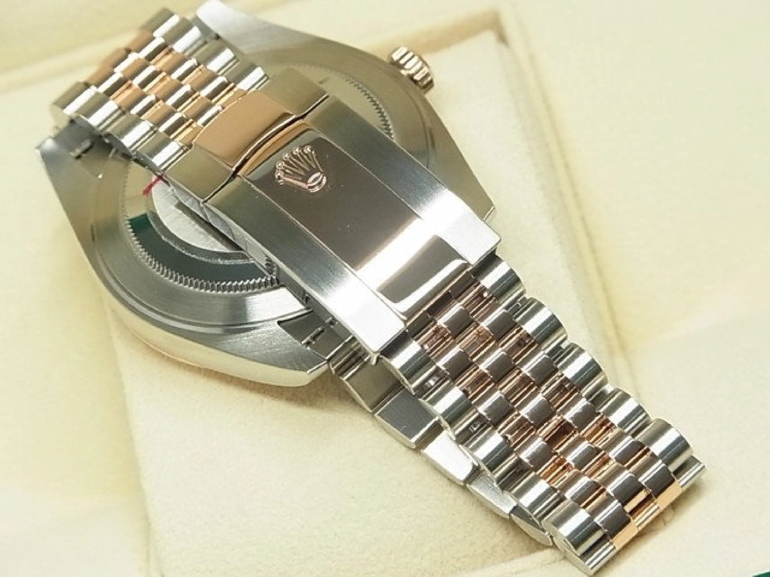 ROLEX Datejust 41 SS x Everose Gold Sundust Dial 126631 Mens 180239542