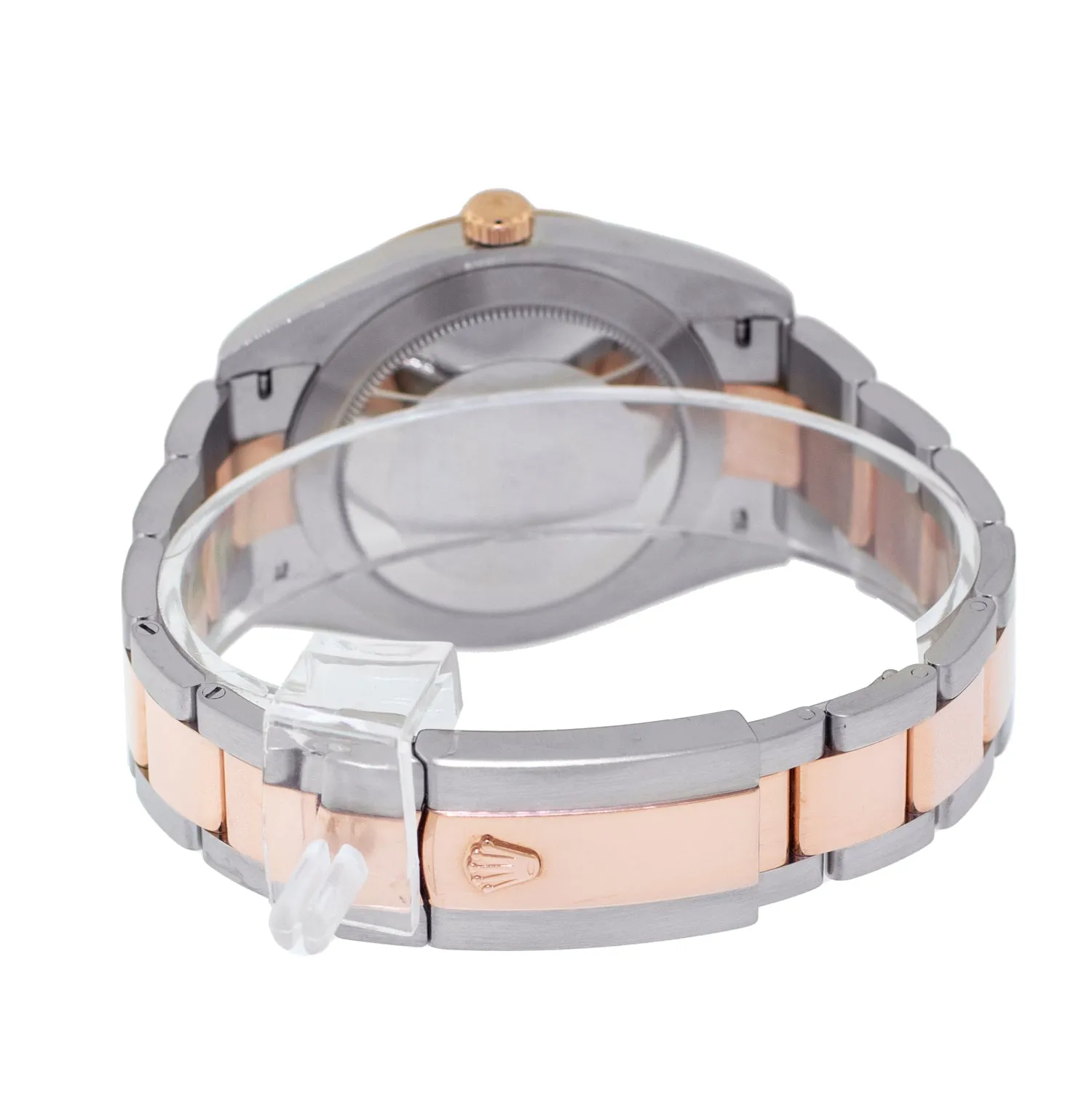 Rolex Datejust 41mm Everose Gold & Steel Sundust / Pink Diamond Dial Smooth Bezel 126301