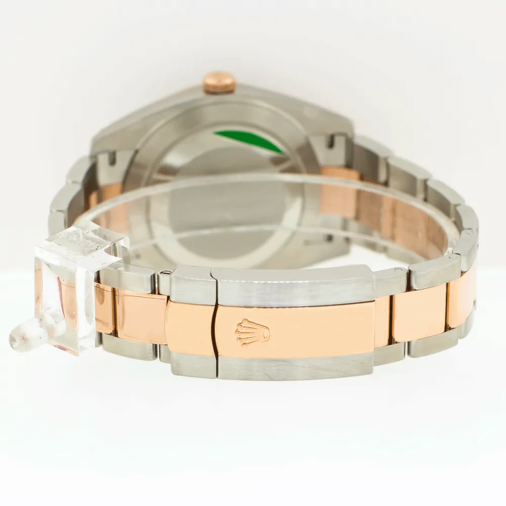Rolex Datejust 41mm Everose Gold & Steel Wimbledon Dial & Smooth Bezel 126301