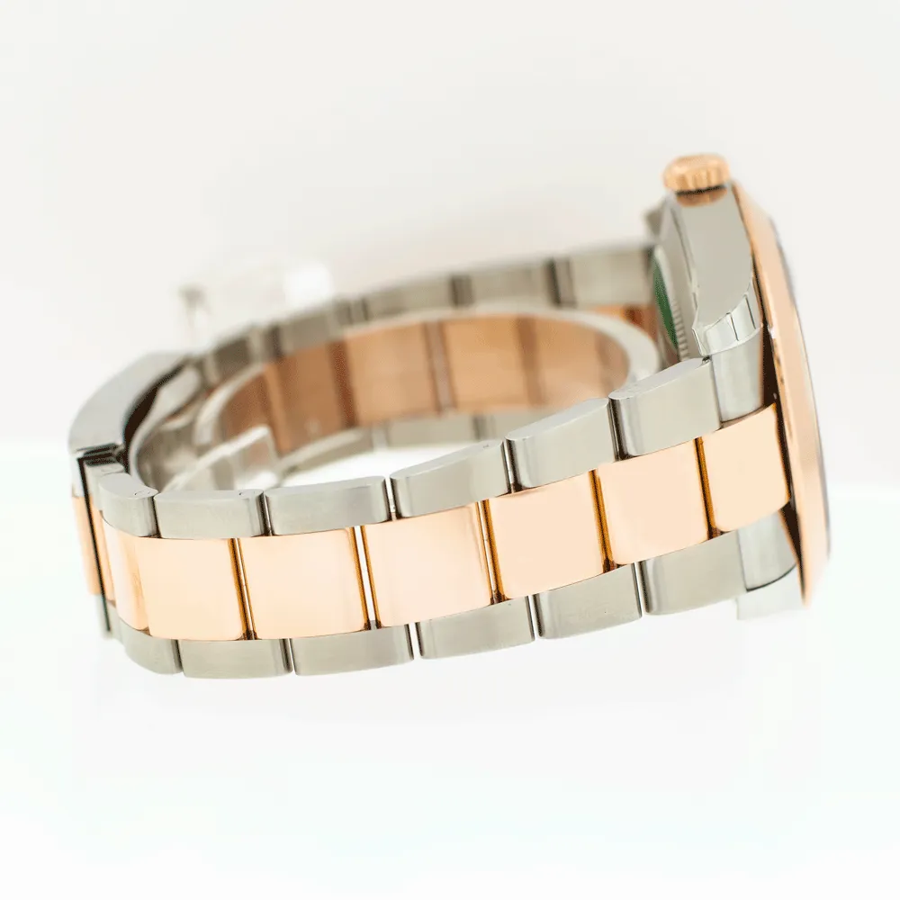 Rolex Datejust 41mm Everose Gold & Steel Wimbledon Dial & Smooth Bezel 126301