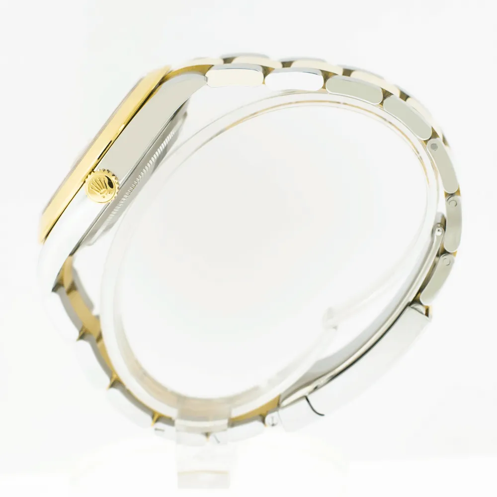 Rolex Datejust 41mm Yellow Gold & Steel Silver Index Dial & Smooth Bezel 126303