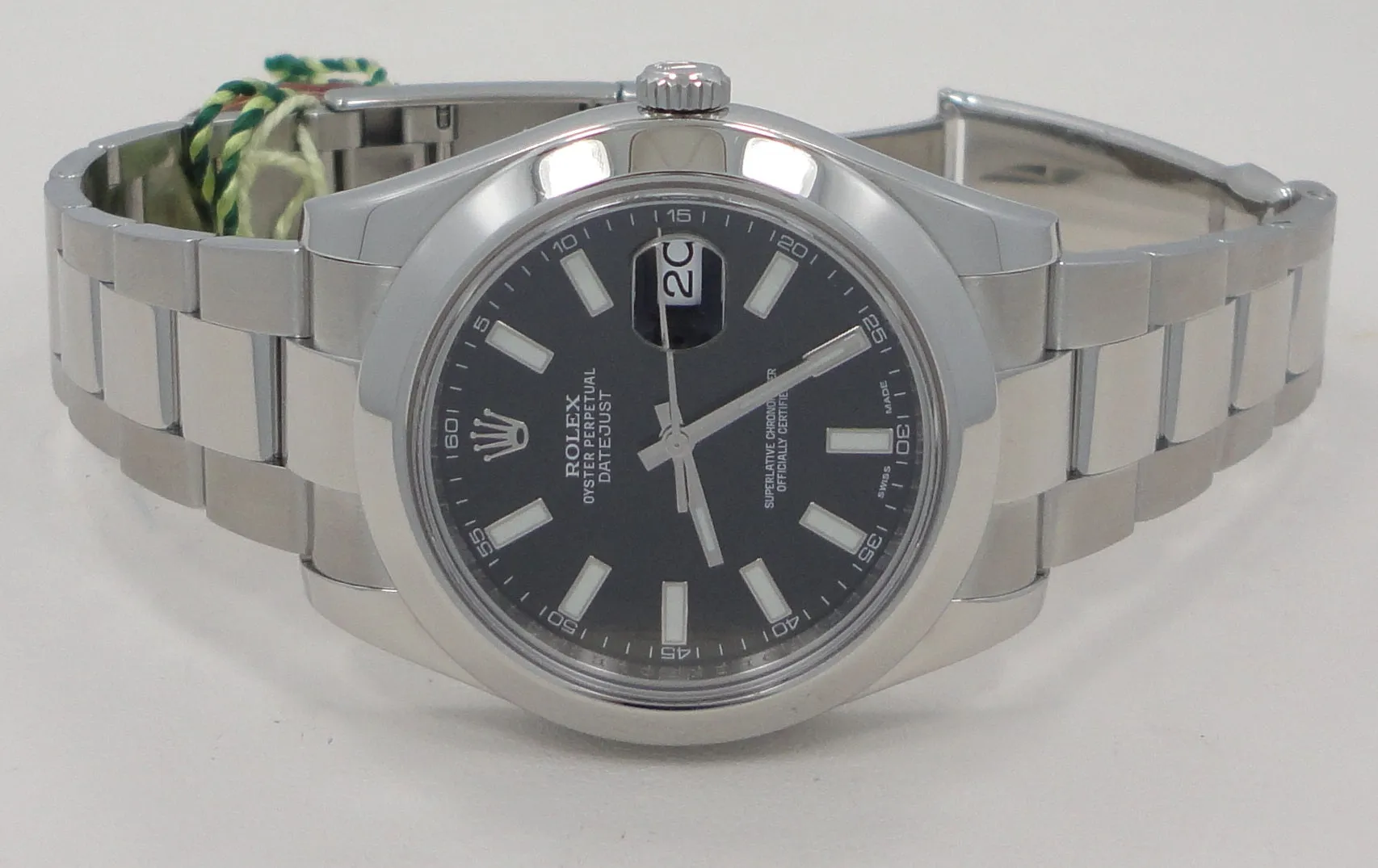 Rolex Datejust II 116300 Black Dial Oyster Steel Box/Papers Mint