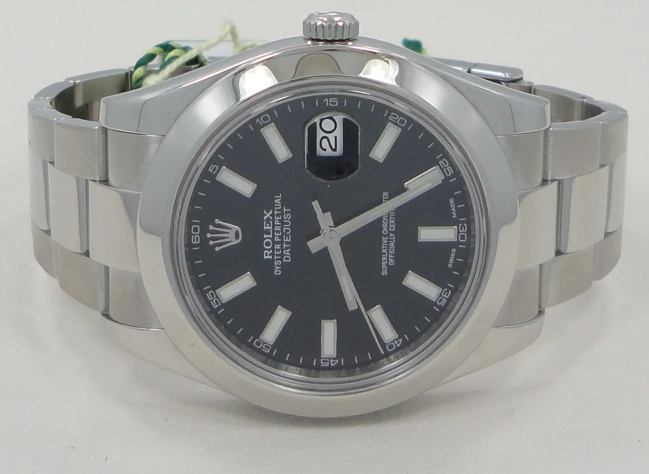 Rolex Datejust II 116300 Black Dial Oyster Steel Box/Papers Mint