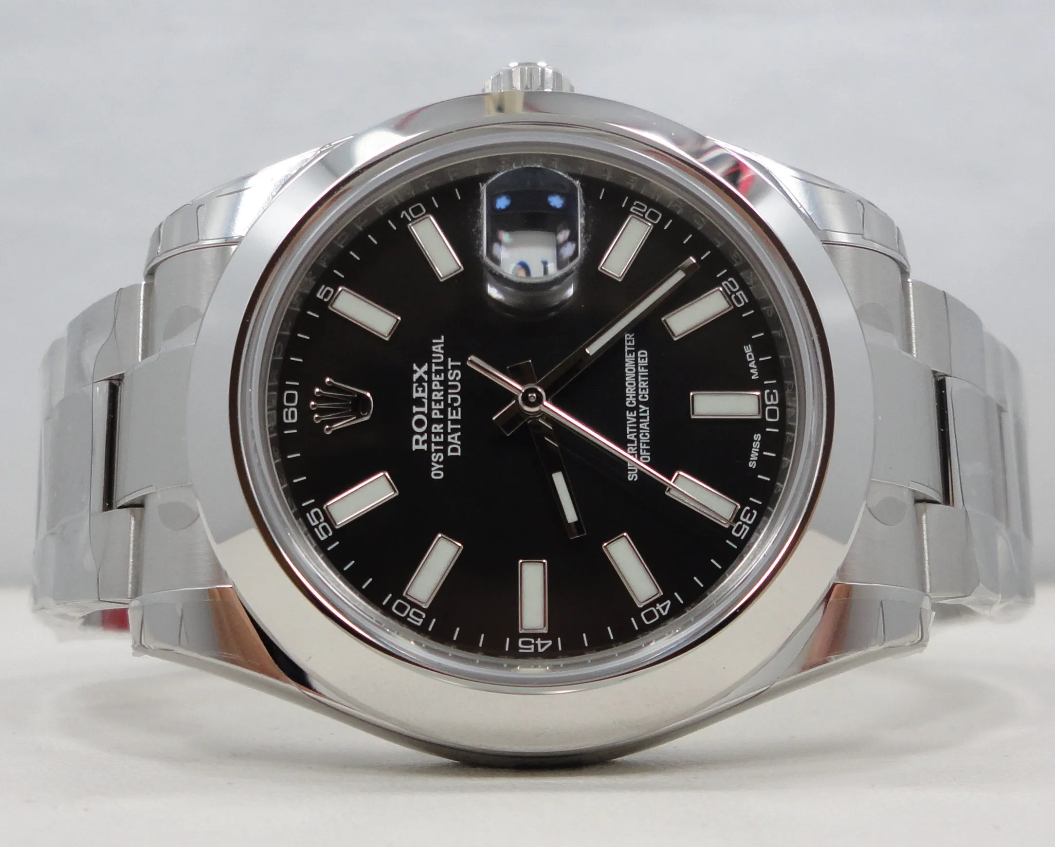 Rolex Datejust II 116300 Black Dial Watch UNWORN FULLY STICKERED