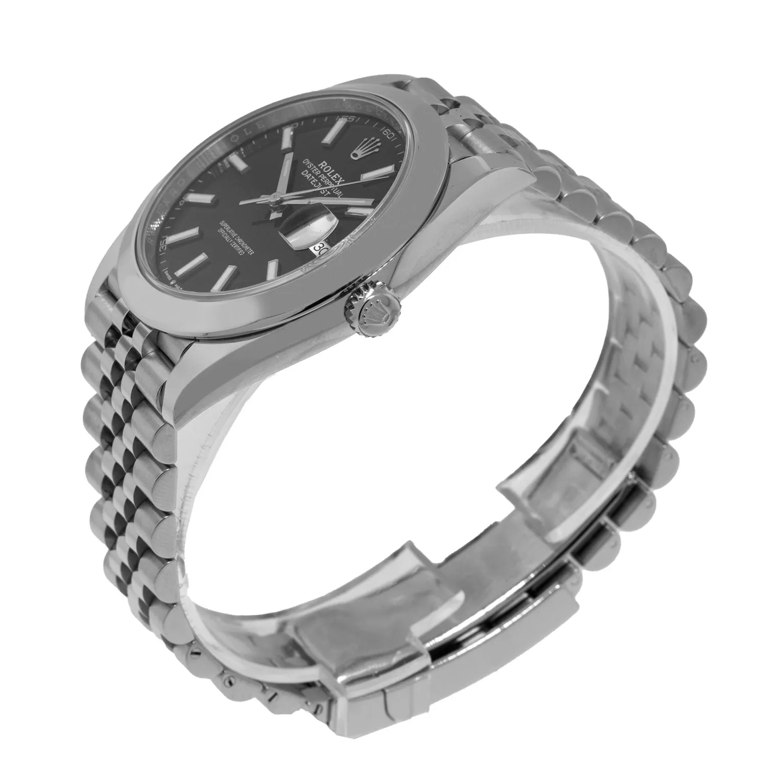 Rolex Datejust II 41mm Stainless Steel Black Index Dial & Smooth Bezel 126300