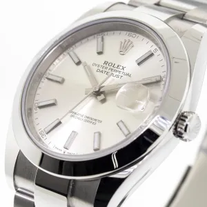 Rolex Datejust II 41mm Stainless Steel Silver Index Dial & Smooth Bezel 126300SIO