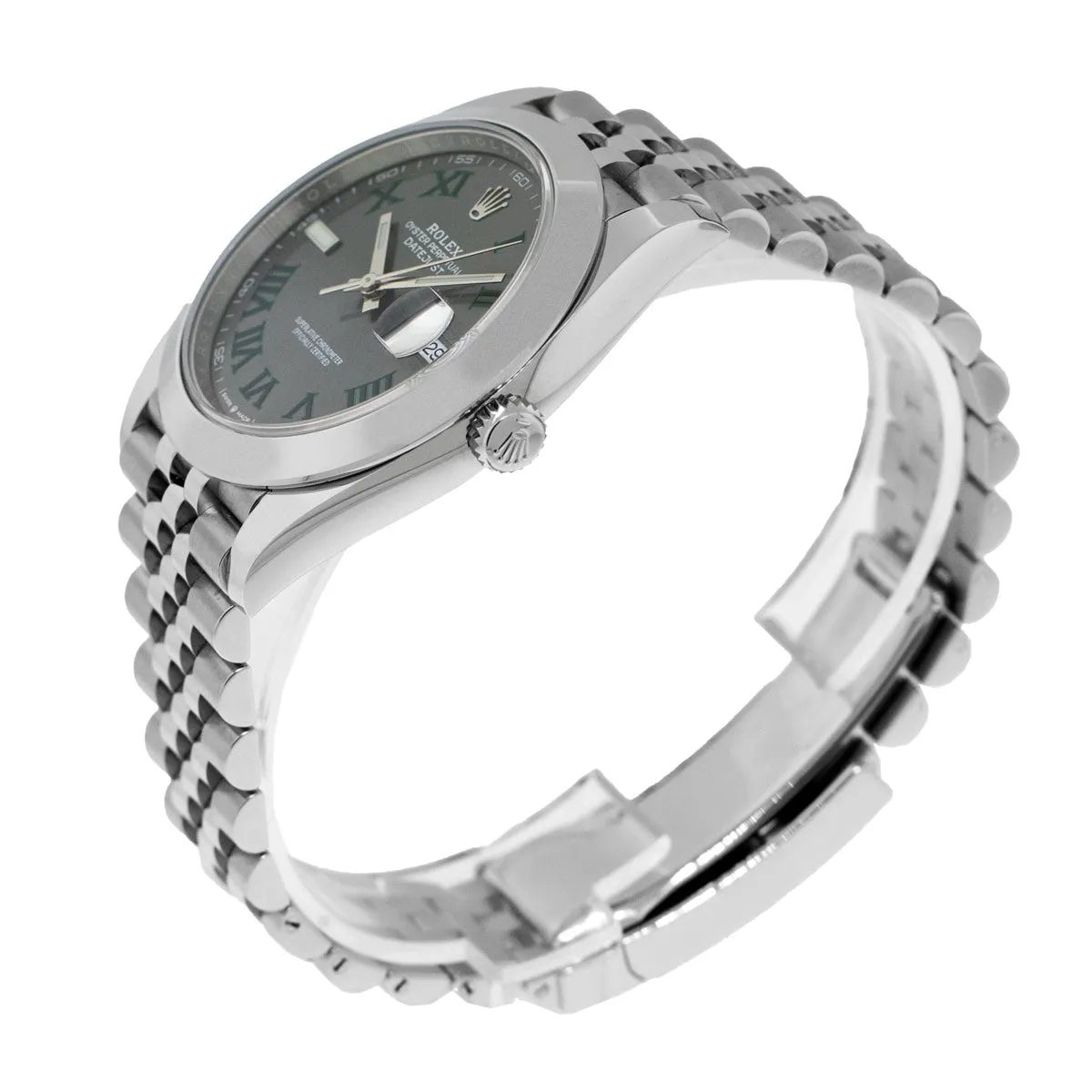 Rolex Datejust II 41mm Stainless Steel Wimbledon Dial & Smooth Bezel 126300