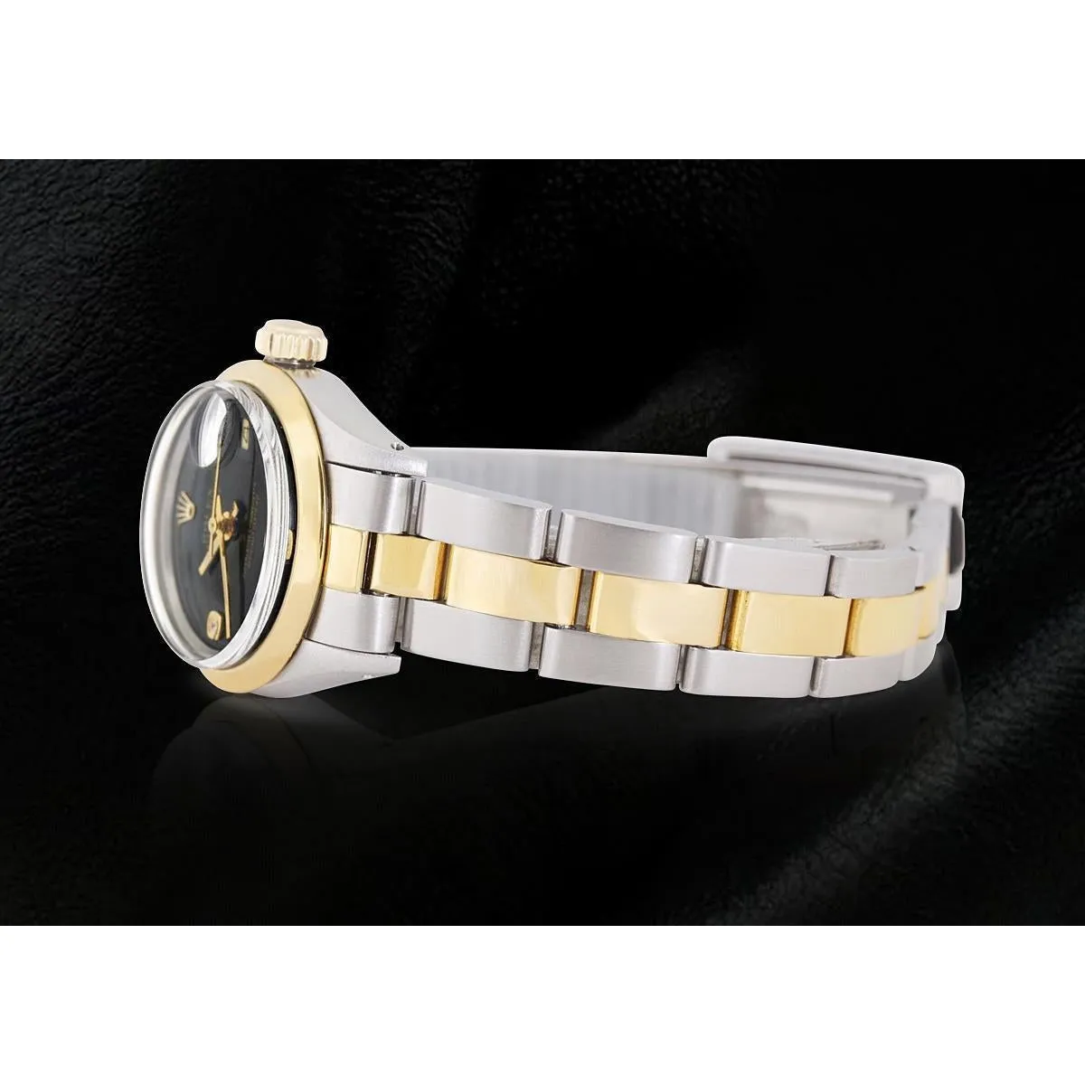 Rolex Datejust Ladies Watch Arabic Diamond Dial Two Tone Oyster