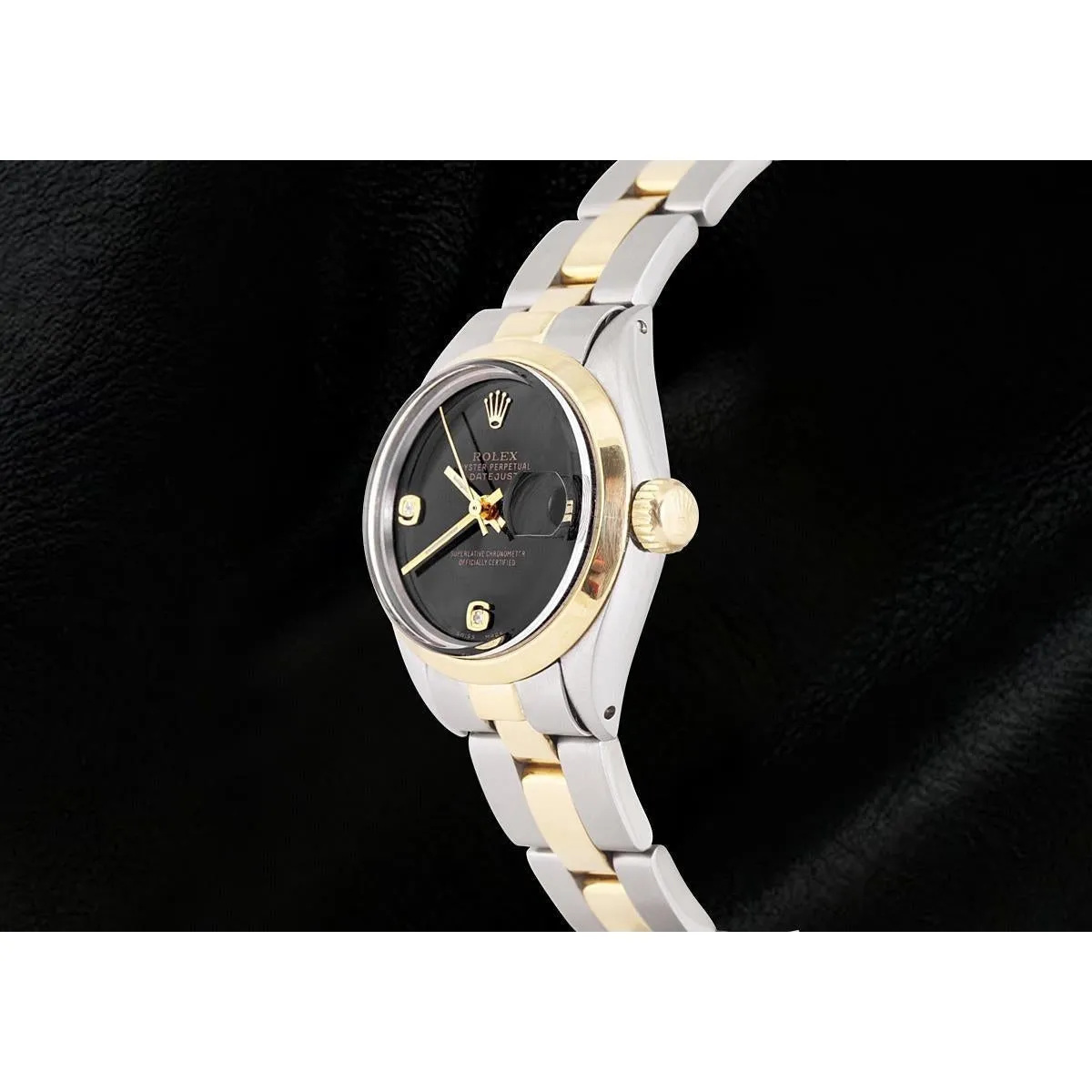 Rolex Datejust Ladies Watch Arabic Diamond Dial Two Tone Oyster