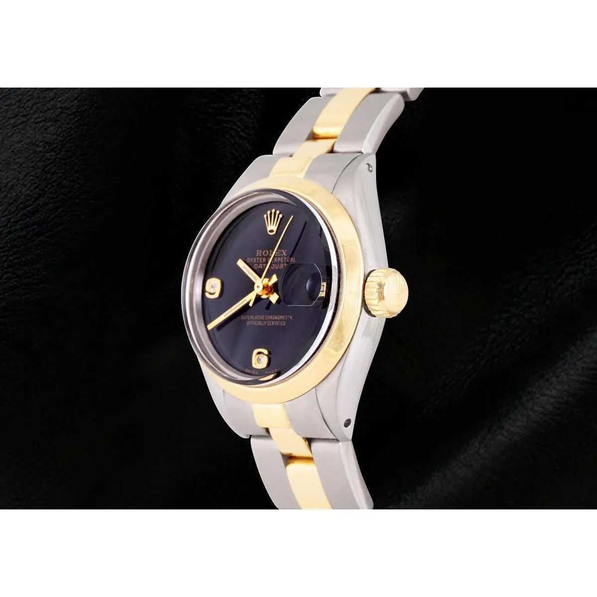 Rolex Datejust Ladies Watch Arabic Diamond Dial Two Tone Oyster