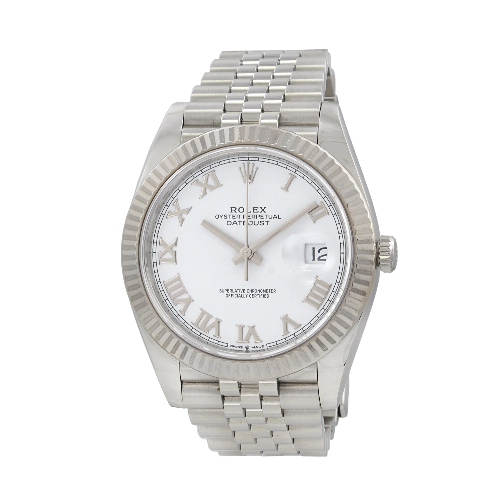 Rolex Datejust Reference 126334 41mm Stainless Steel and White Gold