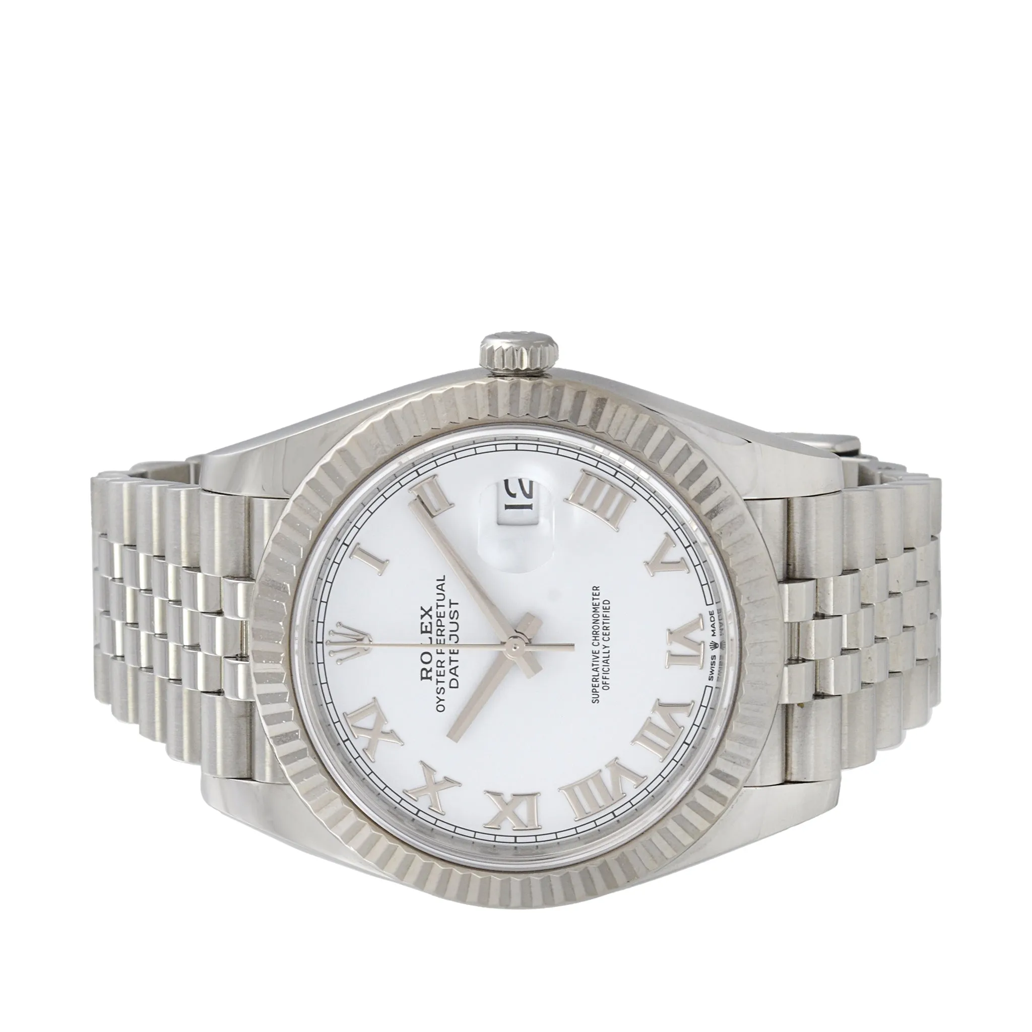 Rolex Datejust Reference 126334 41mm Stainless Steel and White Gold