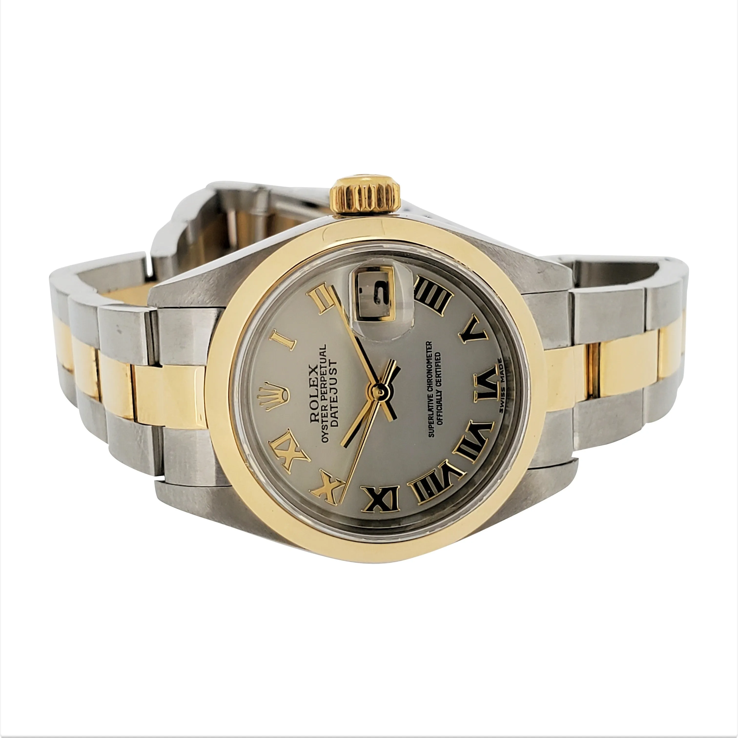 Rolex Datejust Steel & Yellow Gold MOP Dial Oyster Bracelet Ladies Watch 79163
