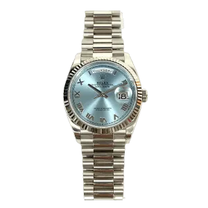 Rolex Day Date 128236 Ice Blue Roman Dial Oct 2022
