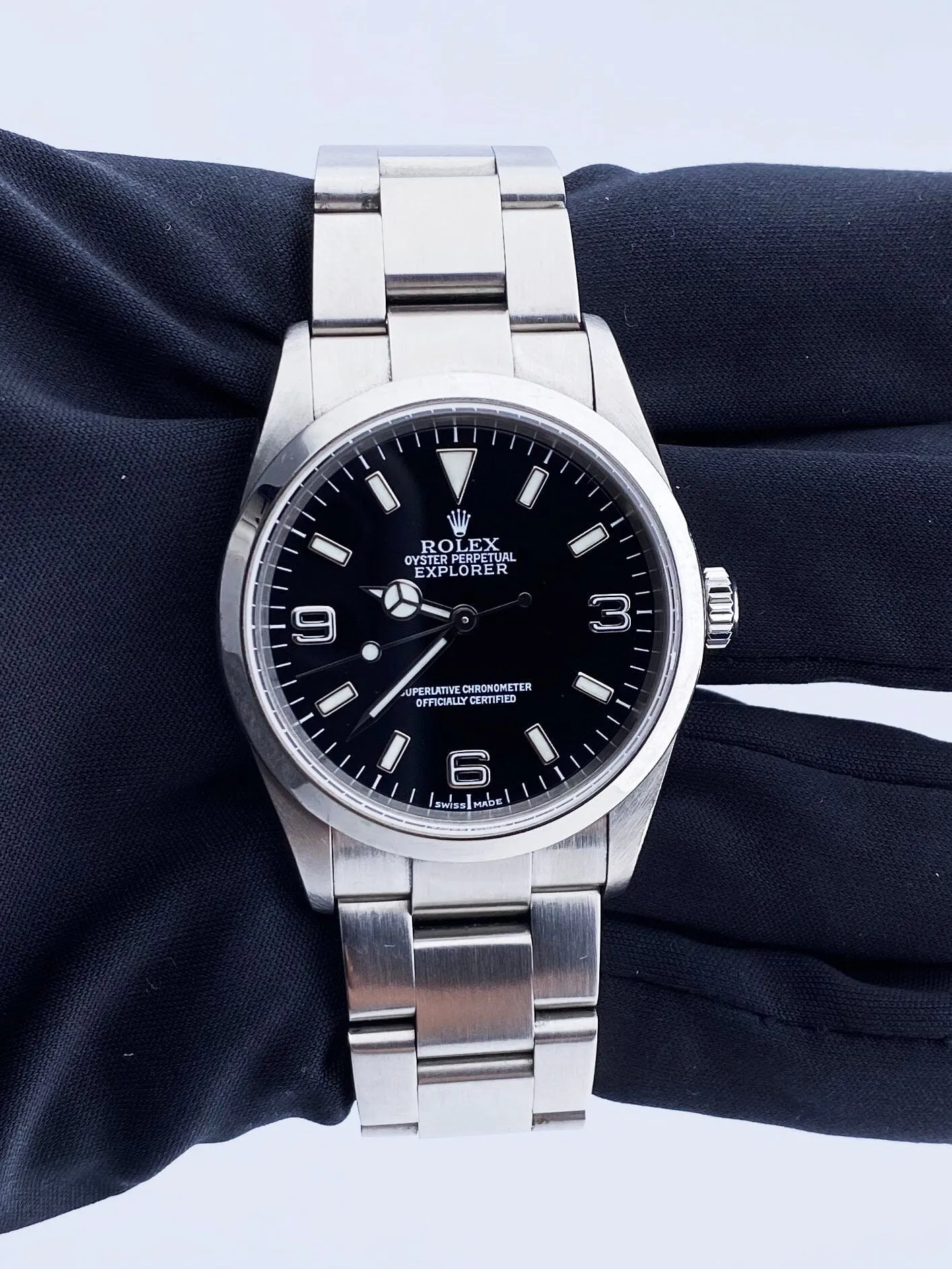 Rolex Explorer 114270 Black Dial Stainless Steel Mens Watch