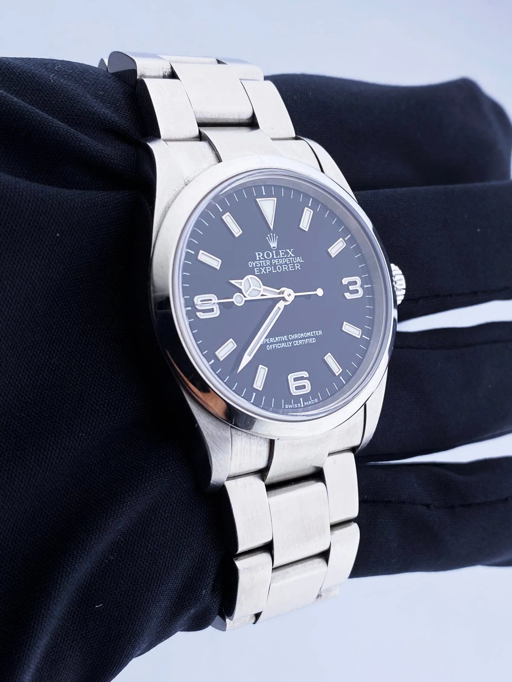 Rolex Explorer 114270 Black Dial Stainless Steel Mens Watch