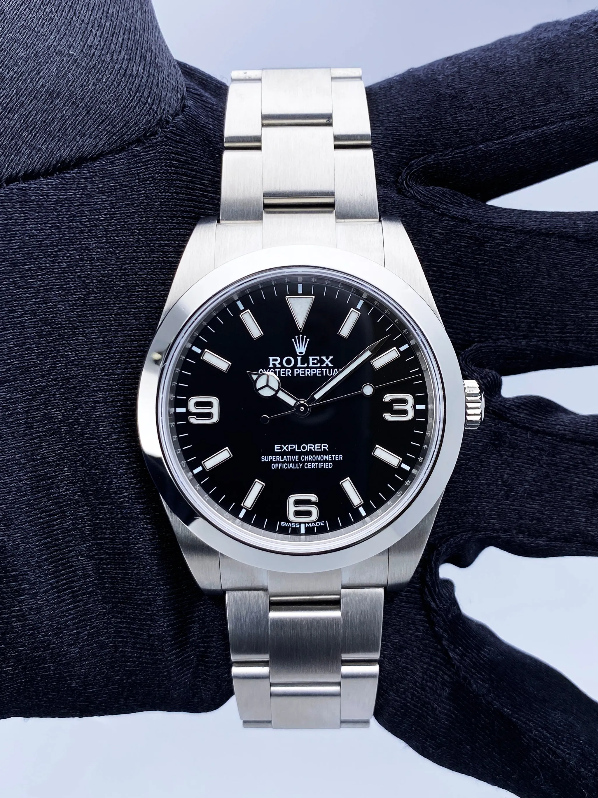 Rolex Explorer 214270 Mens Watch Box Papers
