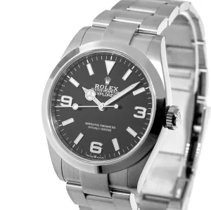 Rolex Explorer I 40mm Stainless Steel Black Dial & Smooth Bezel 224270