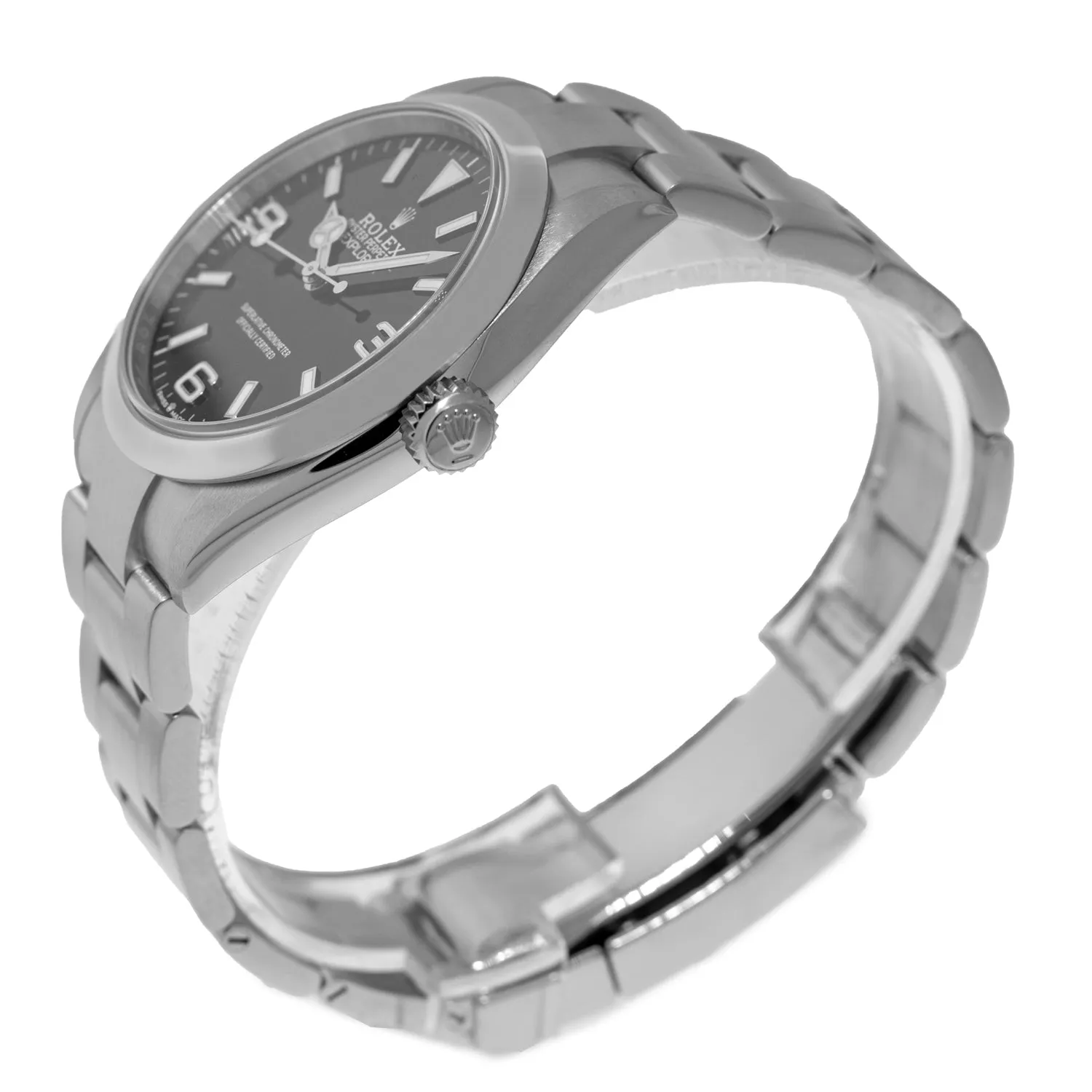 Rolex Explorer I 40mm Stainless Steel Black Dial & Smooth Bezel 224270