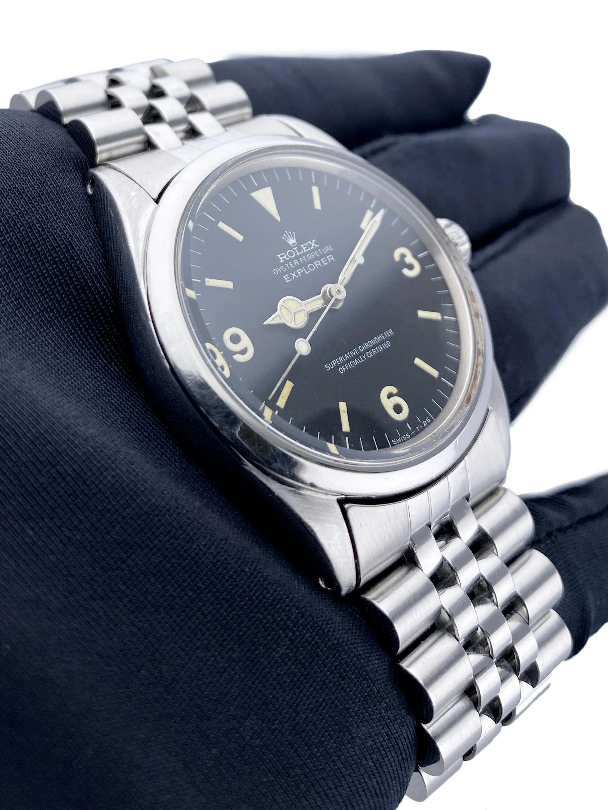 Rolex Explorer Vintage 1016 Black Dial Stainless Steel Mens Watch