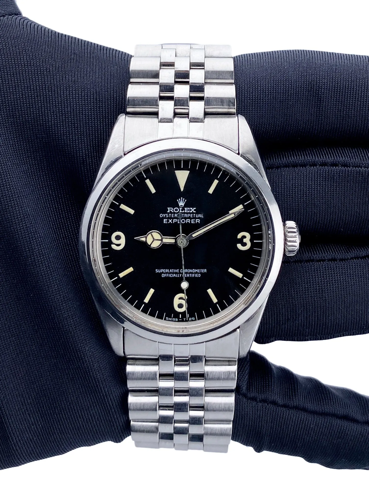 Rolex Explorer Vintage 1016 Black Dial Stainless Steel Mens Watch