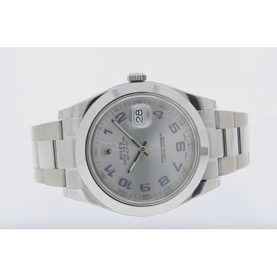 Rolex Men Watch Datejust Ii Silver Arabic Dial Date-Just 2 Ss