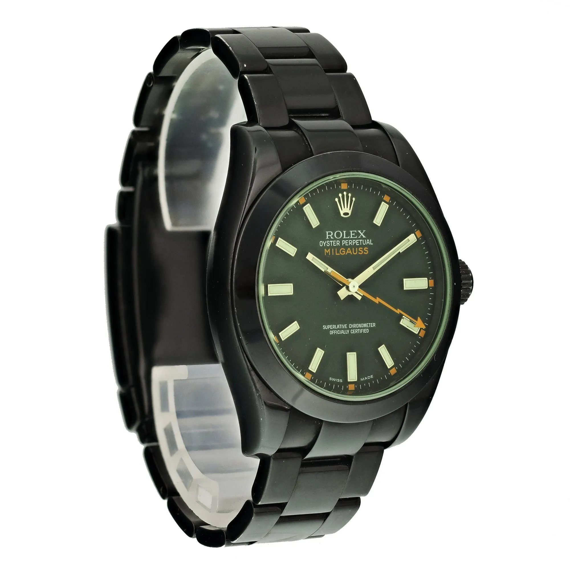 Rolex  Milgauss 116400 Custom PVD Mens Watch