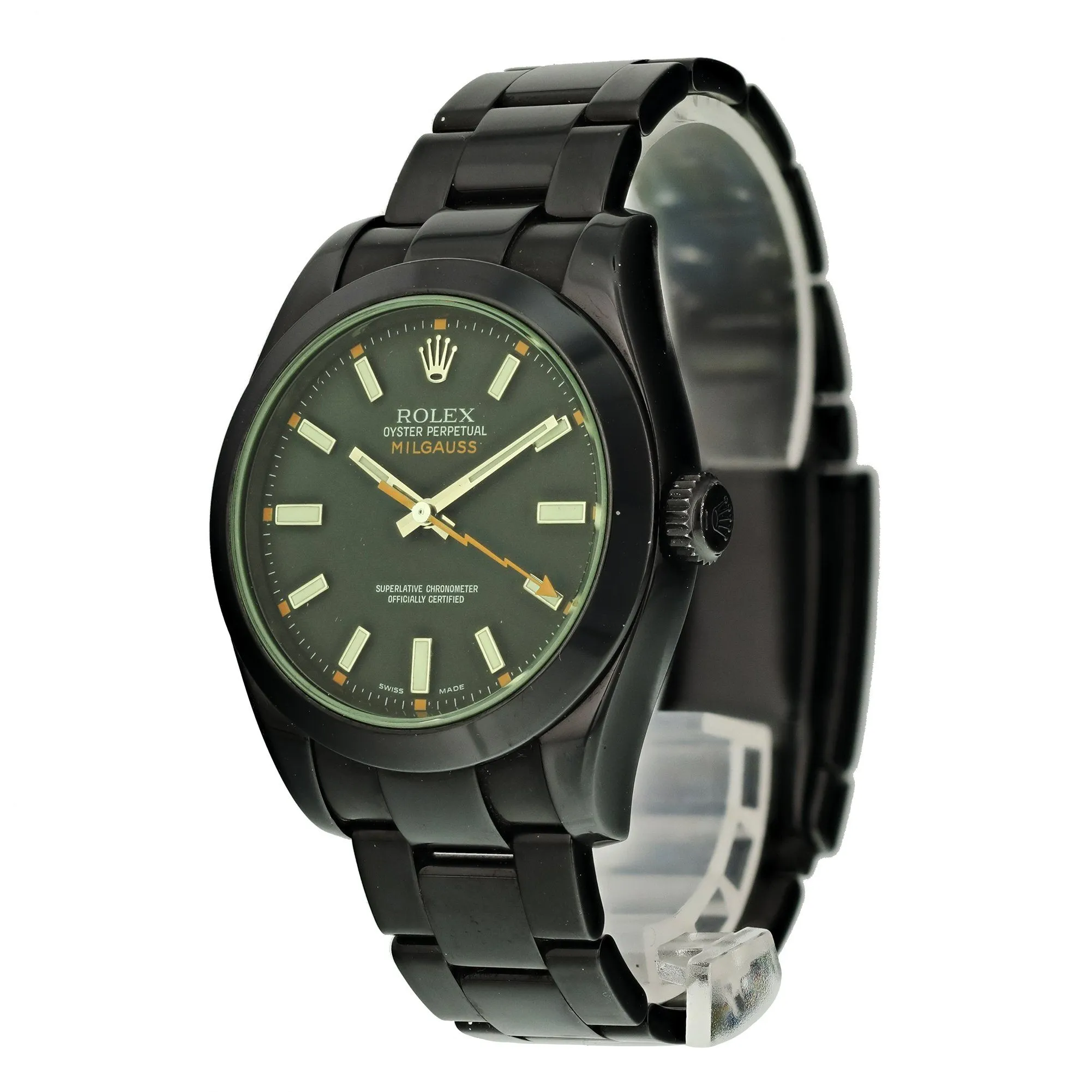 Rolex  Milgauss 116400 Custom PVD Mens Watch