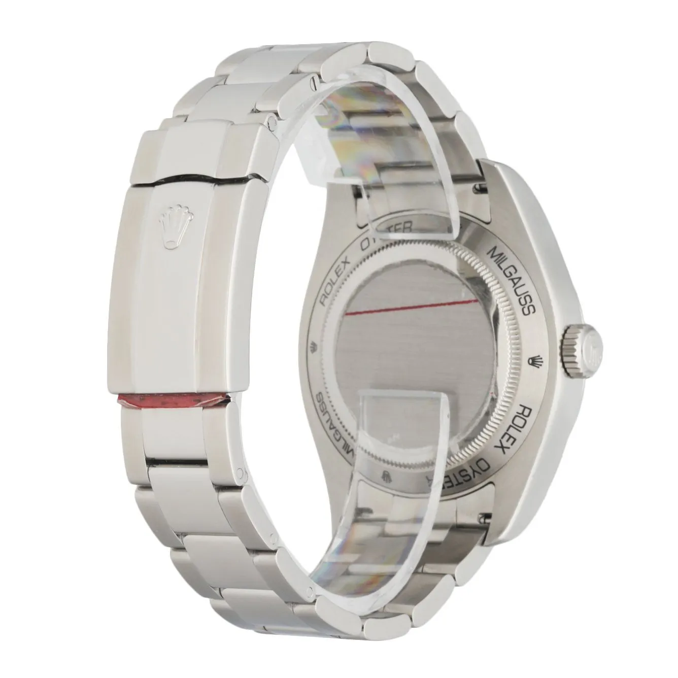 Rolex Milgauss 116400 White Dial Mens Watch Box Papers