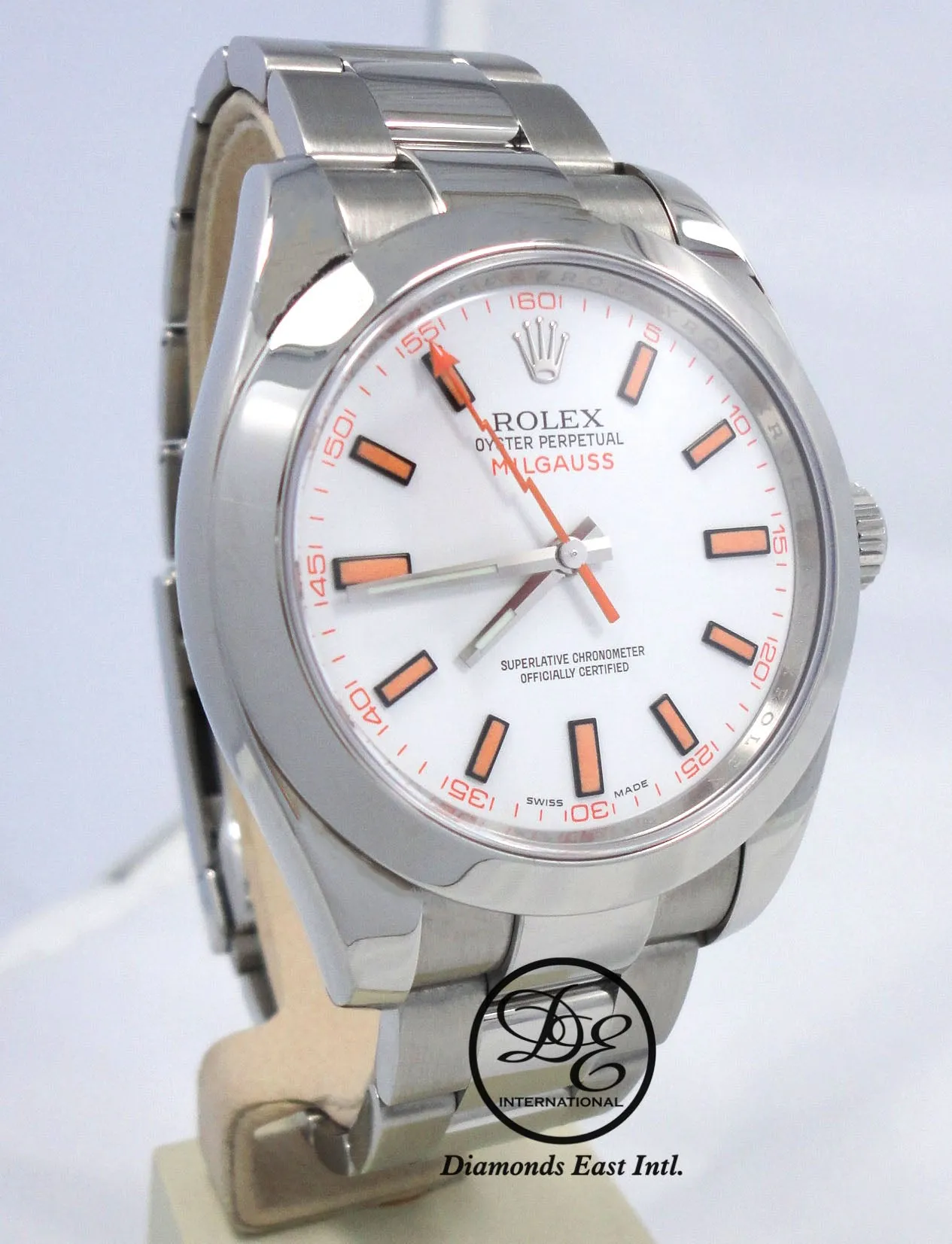 Rolex Milgauss Oyster Perpetual 116400 White Dial