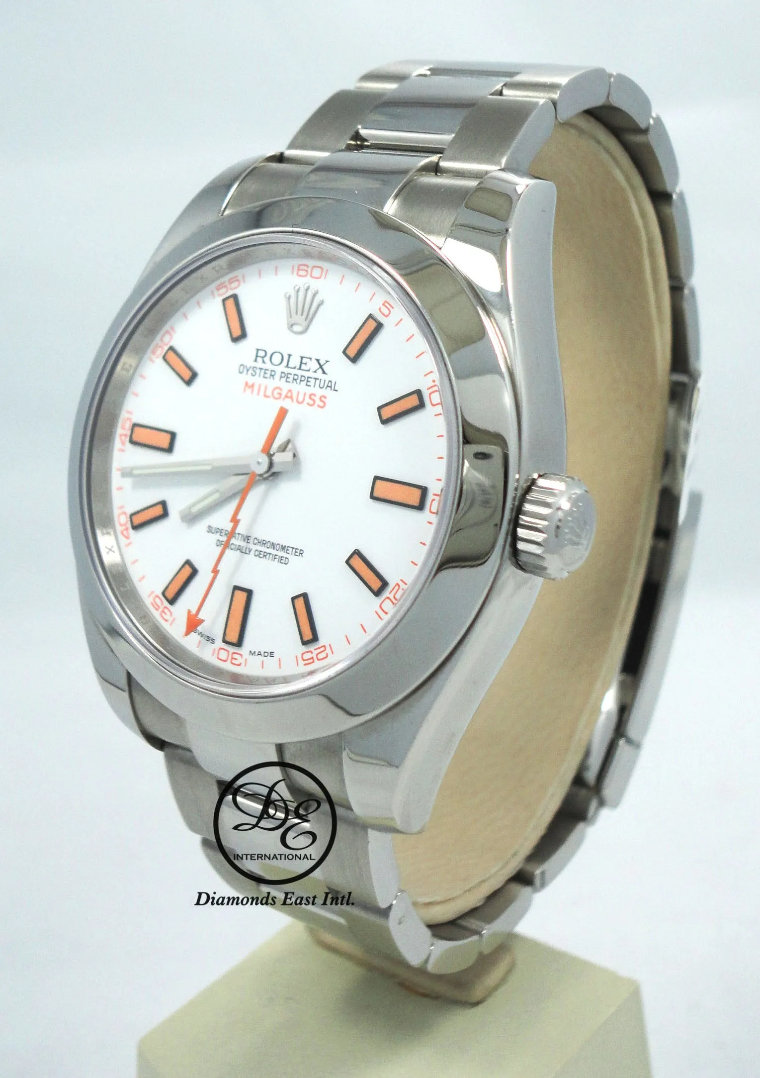 Rolex Milgauss Oyster Perpetual 116400 White Dial