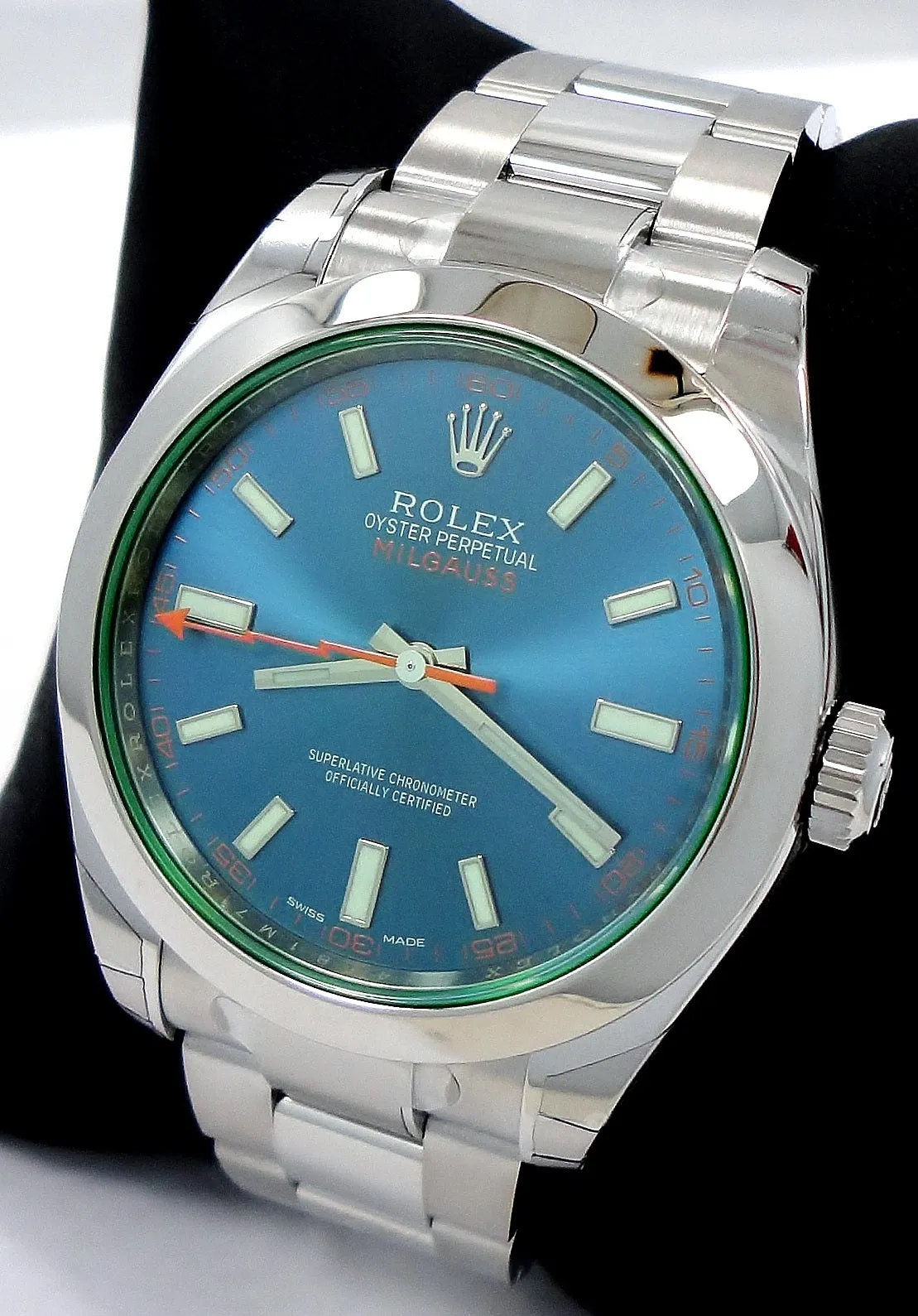 Rolex Oyster Milgauss 116400GV Blue Dial BLUSO PAPERS 2021 *UNWORN