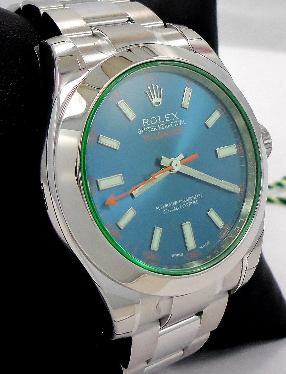 Rolex Oyster Milgauss 116400GV Blue Dial BLUSO PAPERS 2021 *UNWORN