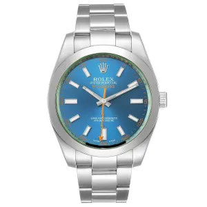 Rolex Oyster Milgauss 116400GV Blue Dial BLUSO PAPERS 2021 *UNWORN